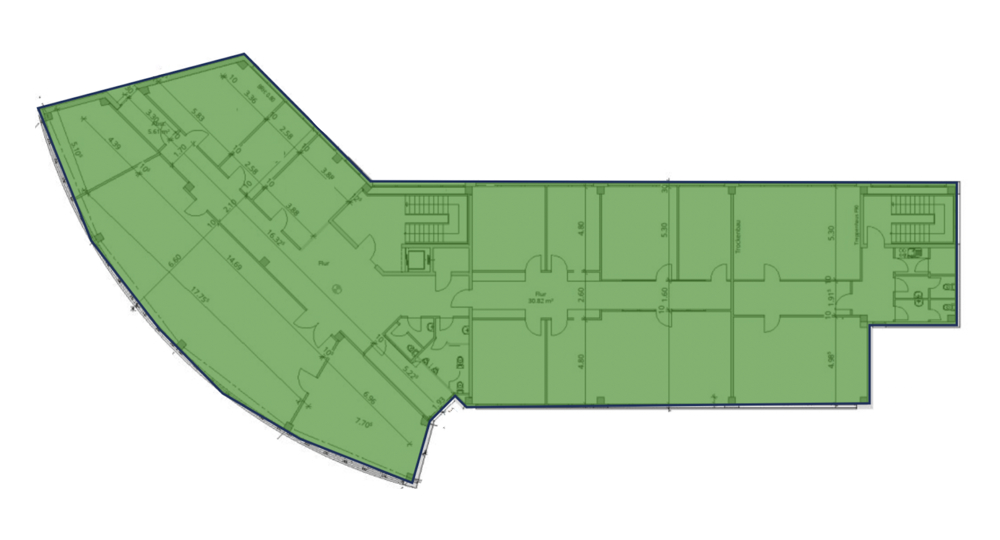 Grundriss Gebäude R